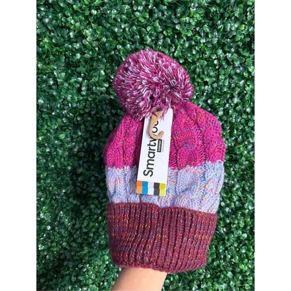 Smartwool Womens Isto Retro Beanie Hat One Size Chunky Knit Stripe Merino Wool N - Picture 2 of 4